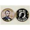 Image 1 : 2 COLORIZED KENNEDY HALF DOLLARS "POW MIA" AND