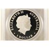 Image 2 : 2013-P AUSTRALIA COLORIZED KANGAROO SILVER DOLLAR