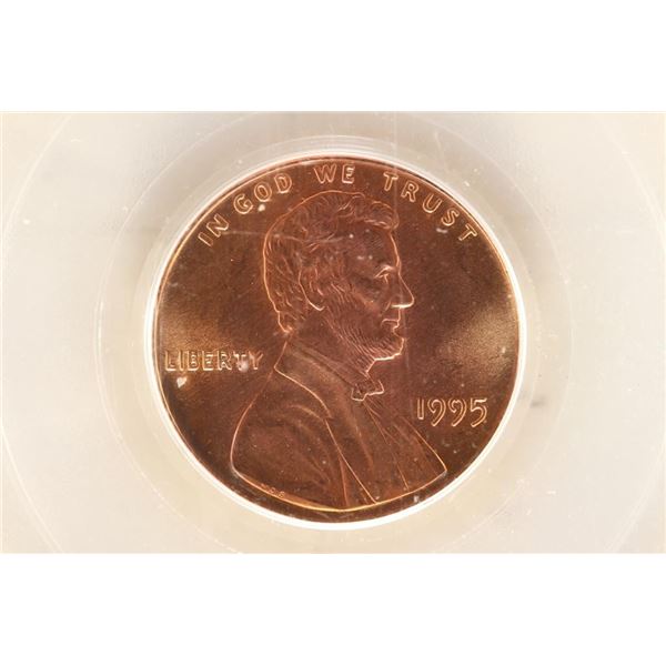 ERROR 1995 DOUBLE DIE LINCOLN CENT PCGS MS66RD