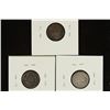 Image 2 : 1853, 1876 & 1891 SEATED LIBERTY DIMES