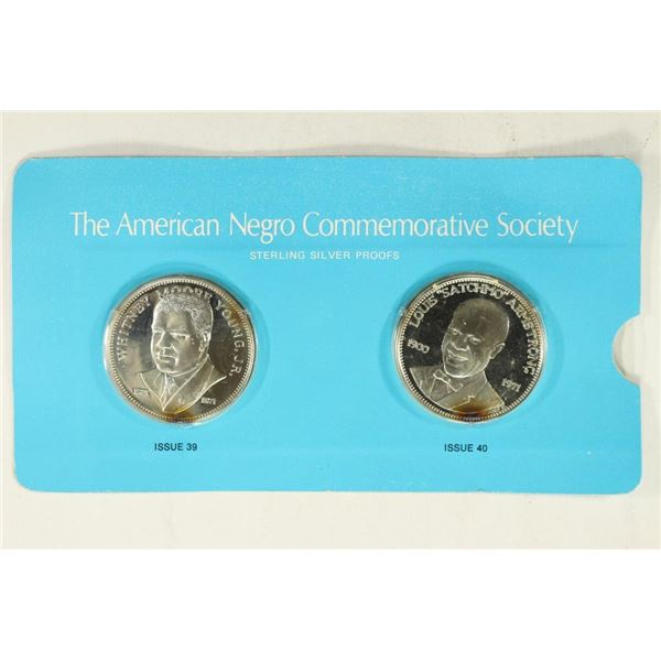 2-STERLING SILVER PROOF ROUNDS THE AMERICAN