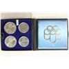 Image 2 : 1973 CANADA FOUR COIN OLYMPIC SET, 2-$5 &
