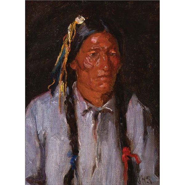 Joseph H. Sharp Indian Portrait