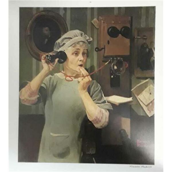 Norman Rockwell "Party Line"