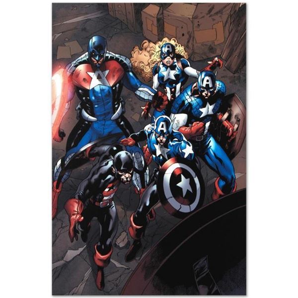 Marvel Comics  Captain America Corps #2  Numbered Limited Edition Giclee on Canv