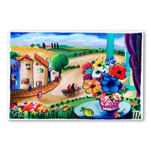 Shlomo Alter, "Summer Day II" Hand Signed Limited Edition Serigraph on Paper wit