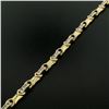 Image 3 : 14K Yellow Gold 7" 2.16 ctw Channel Set Round Brilliant Diamond Tennis Bracelet