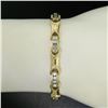 Image 7 : 14K Yellow Gold 7" 2.16 ctw Channel Set Round Brilliant Diamond Tennis Bracelet