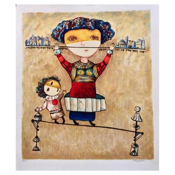 Gregory Kohelet, "Tightrope Walkers" Hand Signed Limited Edition Serigraph with