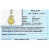 Image 4 : EGL USA Cert 1.28 ctw VS1 Fancy Yellow Diamond Pendant With Chain - Platinum