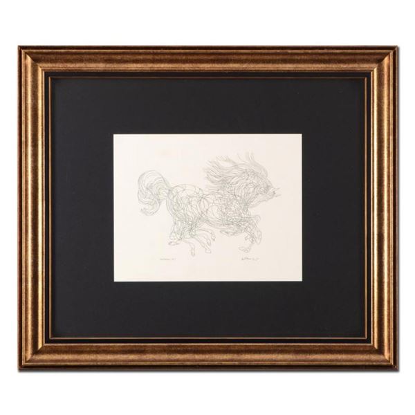 Guillaume Azoulay, "Progression AZJ" Framed Original Drawing, Hand Signed with L
