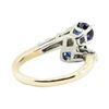 Image 3 : 2.07 ctw Oval Brilliant Blue Sapphire Ring - 14KT Yellow Gold