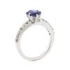 Image 4 : 1.25 ctw Sapphire and Diamond Ring - 14KT White Gold