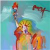Image 2 : Peter Max, "Statue of Liberty" Framed One-Of-A-Kind Acrylic Mixed Media (26.5" x