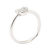 Image 4 : 0.41 ctw Diamond Heart Shaped Ring - 14KT White Gold