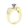 Image 4 : 2.45 ctw Blue Sapphire And Diamond Ring - 18KT Yellow Gold