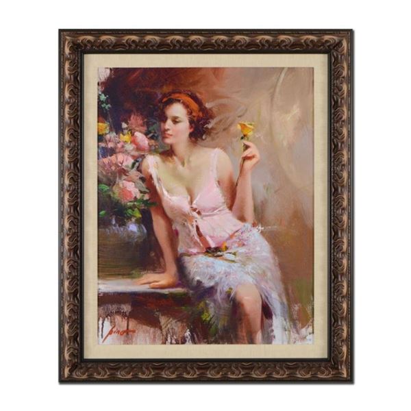 Pino (1939-2010), "Sweet Scent" Framed Limited Edition Artist-Embellished Giclee