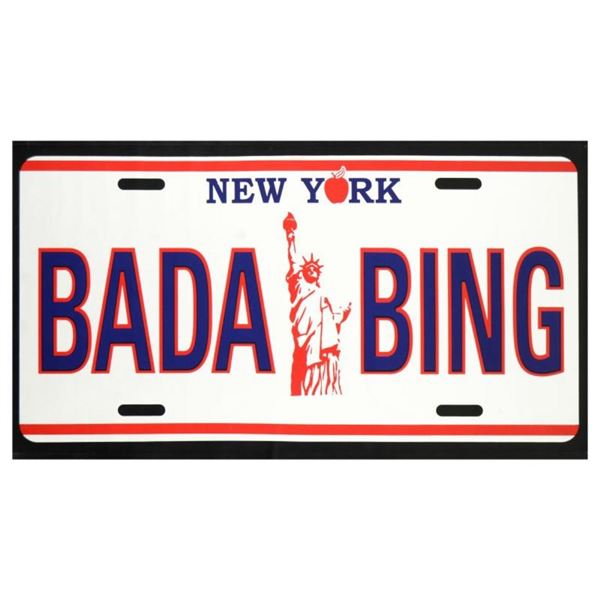 Steve Kaufman (1960-2010), "Bada Bing" Hand Pulled Limited Edition Silkscreen on