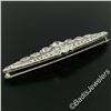 Image 7 : Art Deco Platinum 6.00 ctw Old European and Mine Cut Diamond Filigree Brooch