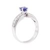 Image 4 : 2.30 ctw Sapphire And Diamond Ring - 18KT White Gold