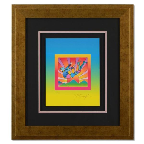 Peter Max, "Cosmic Flyer on Blends" Framed Limited Edition Lithograph, Numbered