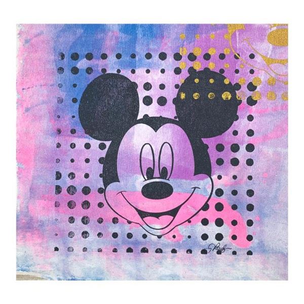 Gail Rodgers, "Mickey Mouse" Hand Signed Original Hand Pulled Silkscreen Mixed M