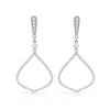 Image 1 : 14k White Gold 0.87CTW Diamond Earrings, (SI3/G)