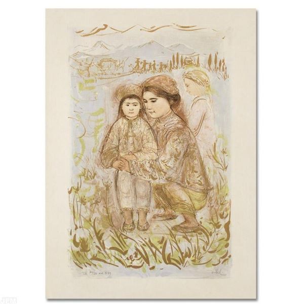 "Mrs. Hsu" Limited Edition Lithograph by Edna Hibel (1917-2014), Numbered and Ha