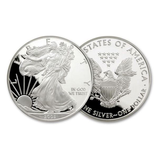 2003 American Silver Eagle .999 Fine Silver Dollar Coin