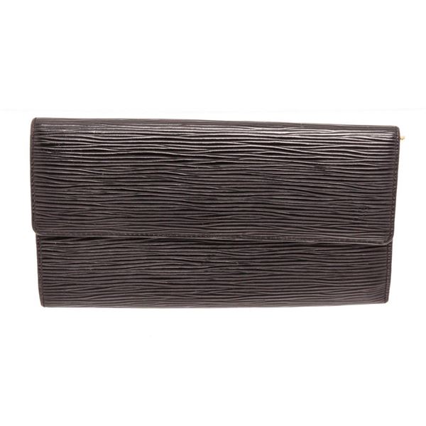 Louis Vuitton Black Monogram Sarah Wallet