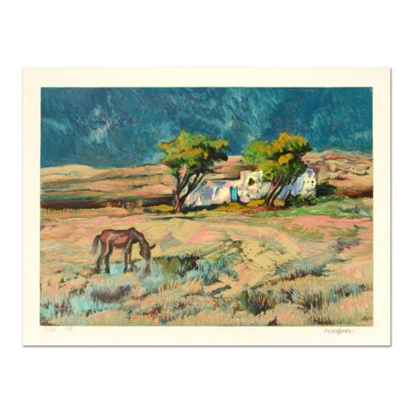 Robert Rosenberg, "Wheat Field" Limited Edition Serigraph, Numbered and Hand Sig