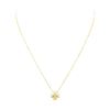 Image 1 : 0.03 ctw Diamond and Pearl Cross Pendant with Chain - 14KT and 18KT Yellow Gold