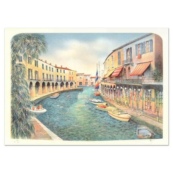 Rolf Rafflewski, "Grimaud" Limited Edition Lithograph, Numbered and Hand Signed.