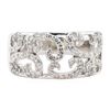 Image 2 : 0.58 ctw Diamond Half-Dome Band - 14KT White Gold
