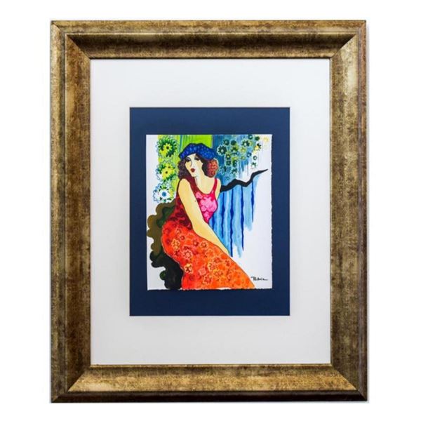 Patricia Govezensky, "Sophie" Framed Original Mixed Media with Letter of Authent