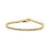 Image 1 : 3.17 ctw Diamond Tennis Bracelet - 14KT Yellow Gold
