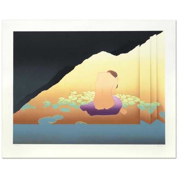 "Woman in Lillied Shoji" Limited Edition Serigraph (40" x 30") by Derrick Brown,