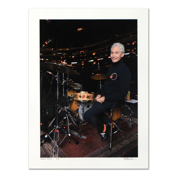 Rob Shanahan, "Charlie Watts" Hand Signed Limited Edition Giclee with Certificat