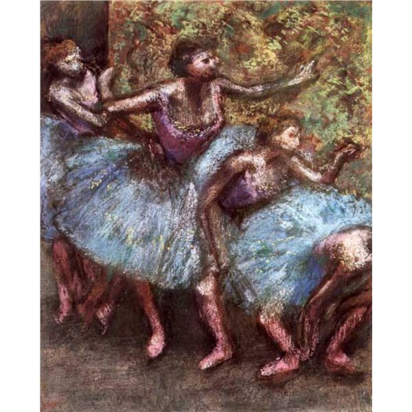 Edgar Degas - Four Dancers Behind The Scenes #1