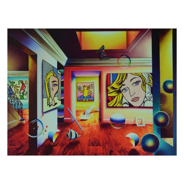 Ferjo, "Pop Interior" Limited Edition on Canvas, Numbered and Signed with Letter