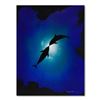 Image 1 : Wyland, "Kissing Seas" Original Oil Painting on Board, Hand Signed with Letter o