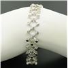 Image 3 : 14kt White Gold 0.90 ctw Diamond Open Trellis Bracelet