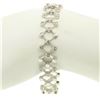 Image 4 : 14kt White Gold 0.90 ctw Diamond Open Trellis Bracelet