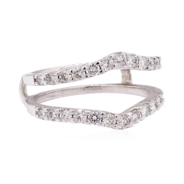 0.90 ctw Diamond Ring Guard - 14KT White Gold