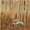Image 2 : Zahra, Original Oil Painting on Canvas (50" x 26"), Hand Signed with Letter of A