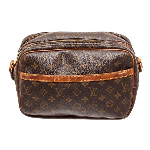 Louis Vuitton Brown Monogram Reporter PM Crossbody Bag