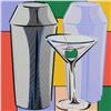 Image 2 : Steve Kaufman (1960-2010), "My Martini" Hand Embellished Limited Edition Silkscr