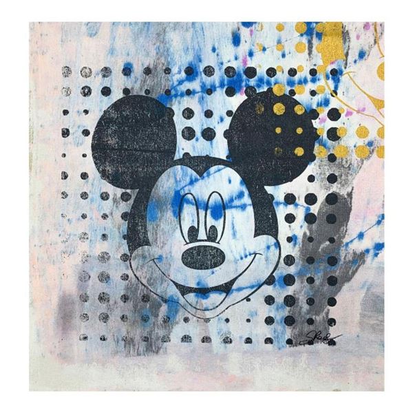 Gail Rodgers, "Mickey Mouse" Hand Signed Original Hand Pulled Silkscreen Mixed M