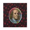 Image 1 : Steve Kaufman (1960-2010), "Old Ben Franklin" Hand Painted Limited Edition Silks