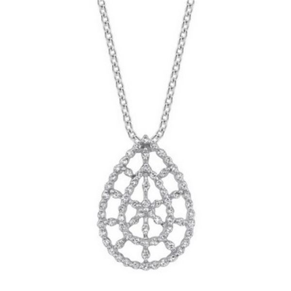 14k White Gold 0.52CTW Diamond Pendant, (I1-I2/H-I)